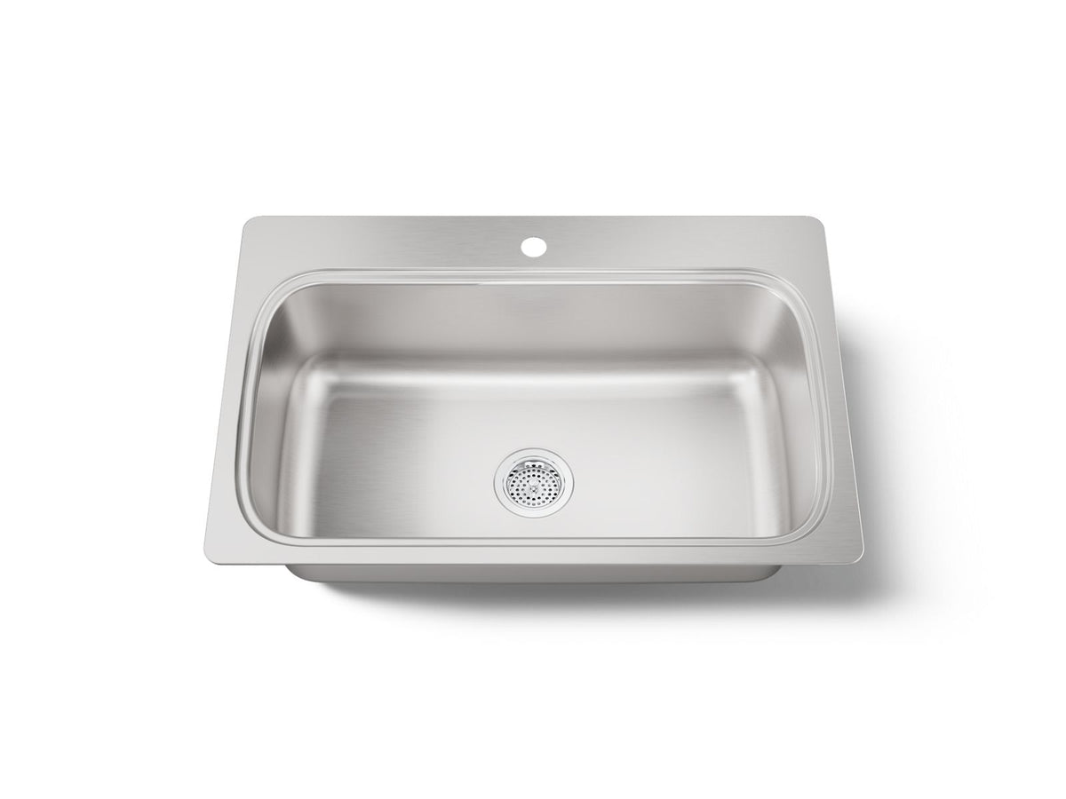 Kohler 20060-1-NA Verse 33" top-mount single-bowl kitchen sink