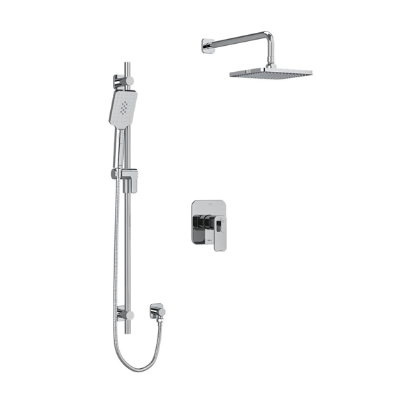 Riobel Equinox TKIT#323EQC-6 Shower Trim Kit T&P W/2-Lever Chrome