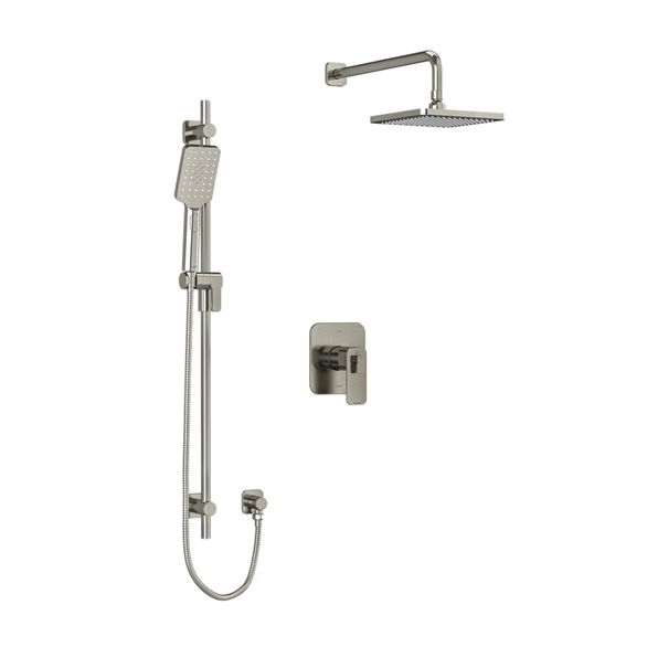 Riobel Equinox TKIT#323EQBN-6 Shower Trim Kit T&P W/2-Lever Nickel