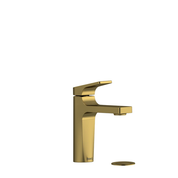 Riobel Ode ODS01BG Lavatory Faucet 5-1/8" Deck-Mount 1H 1.20 GPM W/1-Lever L/Drain Gold