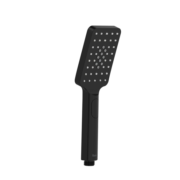 Riobel Zendo 4365BK Hand Shower Rectangular 3F 2.00 GPM W/2-Jet Black