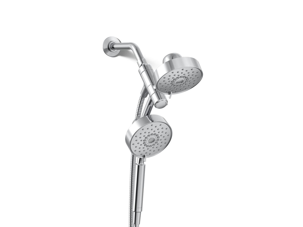 Kohler 23219-CP Purist 2-in-1 Multifunction 2.5 GPM Shower Combo Kit, Chrome