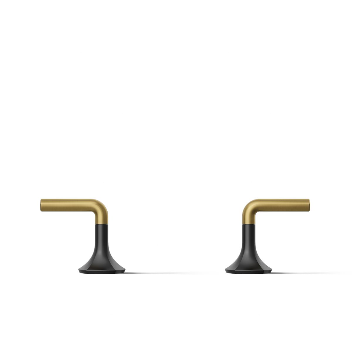 Kohler 27018-4-BMB Occasion Deck-mount bath faucet handles with Lever design