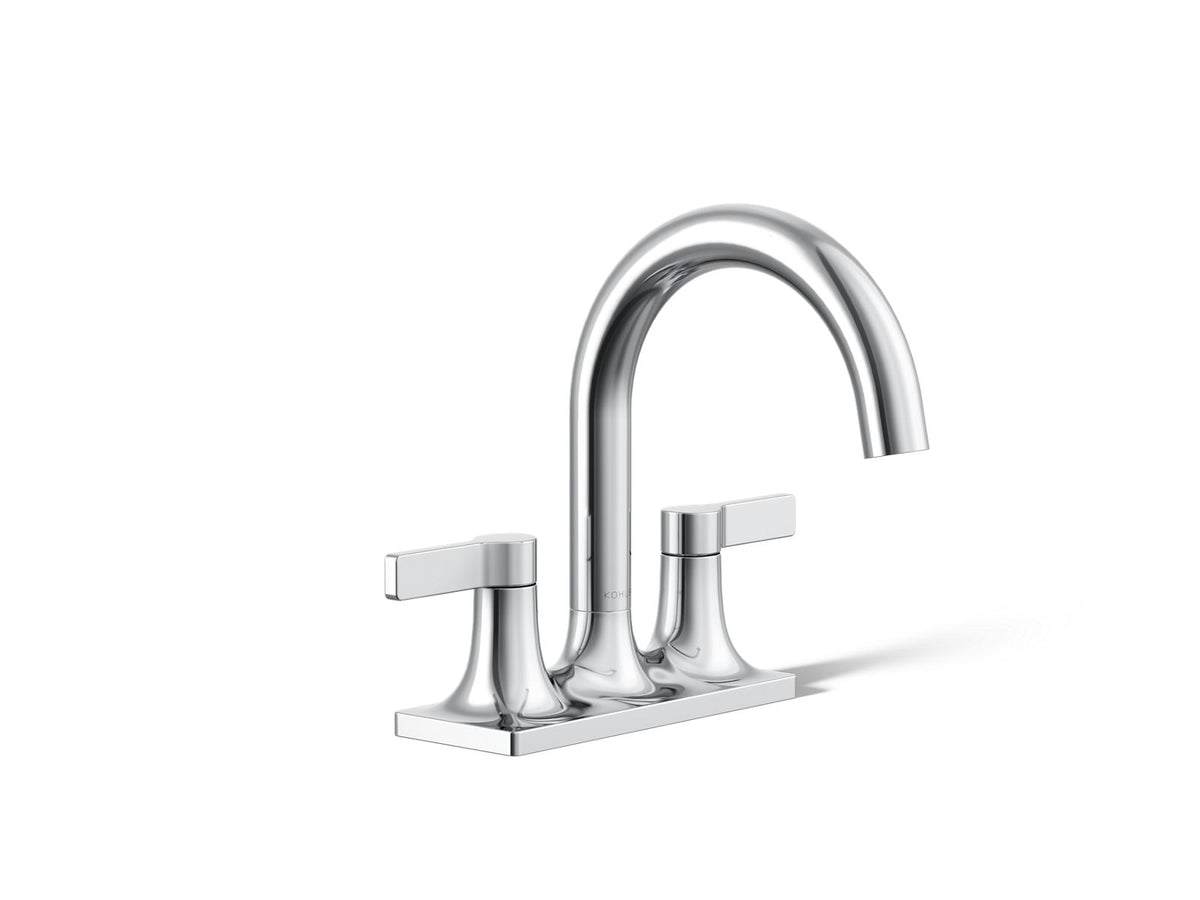 Kohler 28124-4-CP Venza Centerset bathroom sink faucet, 1.2 gpm