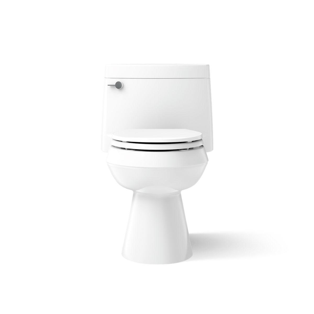 Kohler 3619-0 Cimarron One-piece elongated toilet with concealed trapway, 1.28 gpf
