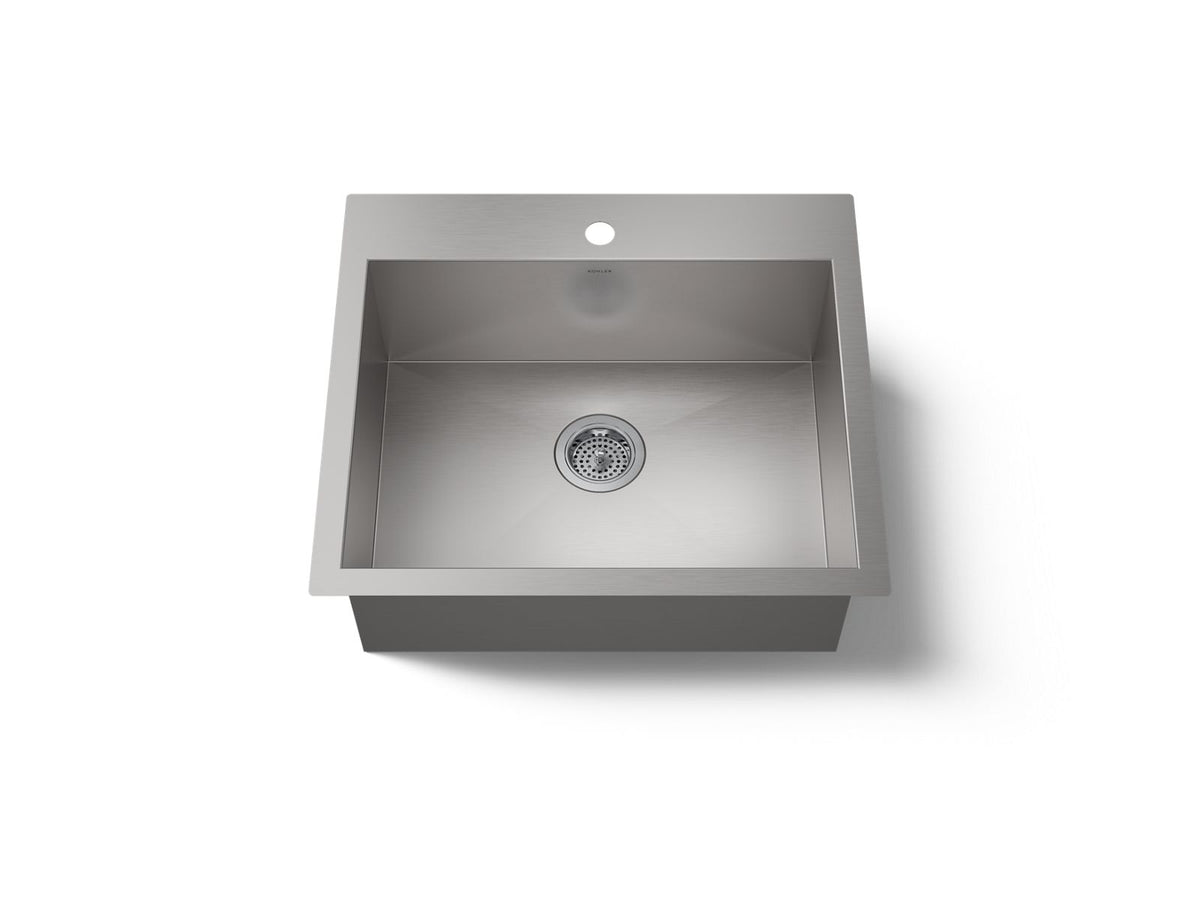Kohler 3822-1-NA Vault 25" top-/undermount single-bowl kitchen sink
