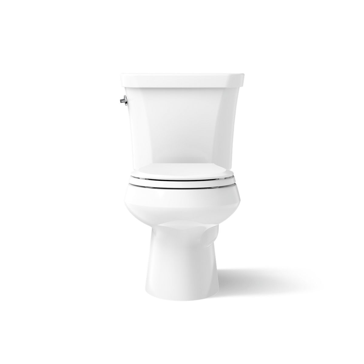 Kohler 3987-0 Wellworth Two-piece round-front toilet, dual-flush