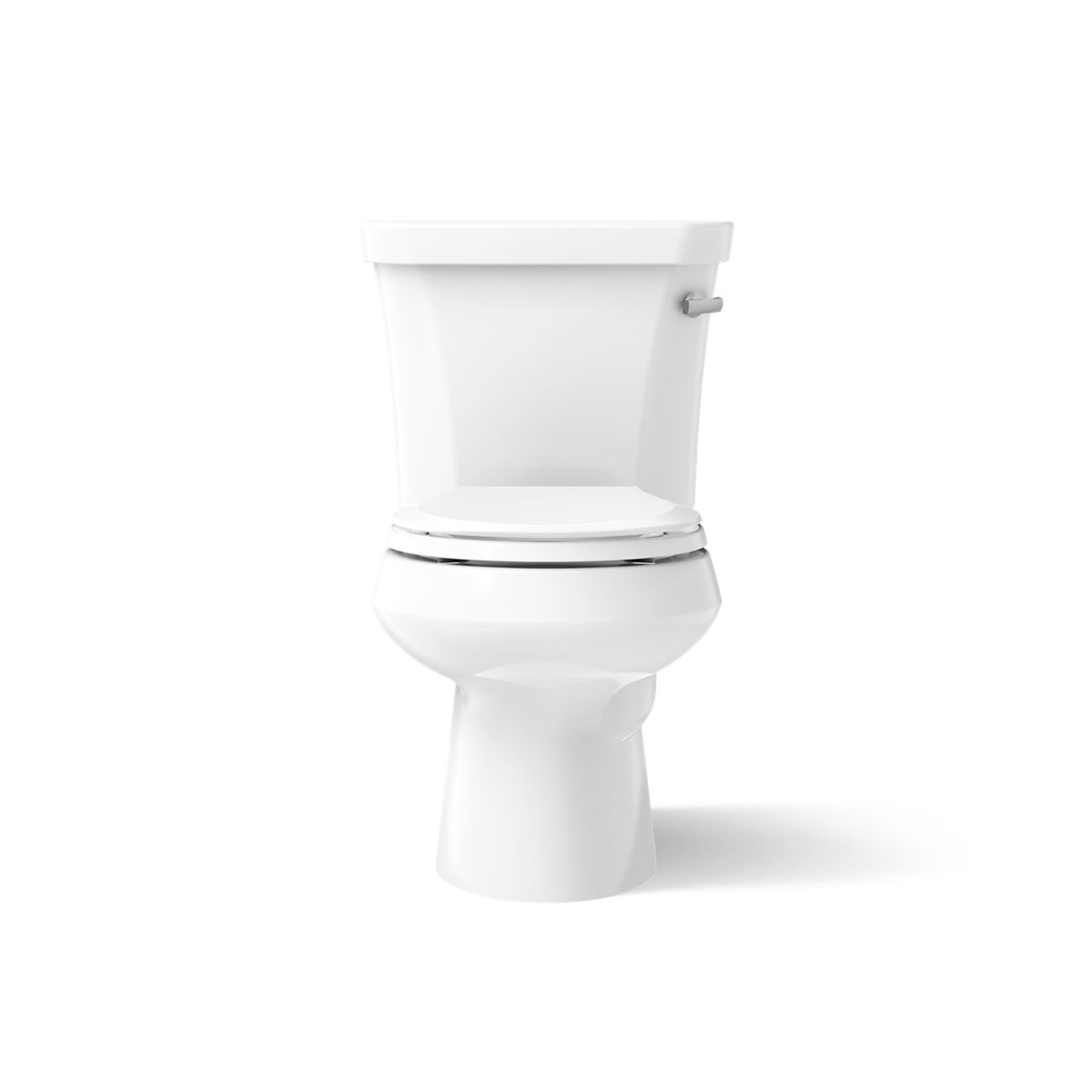 Kohler 3997-RA-0 Wellworth Two-piece round-front toilet, 1.28 gpf