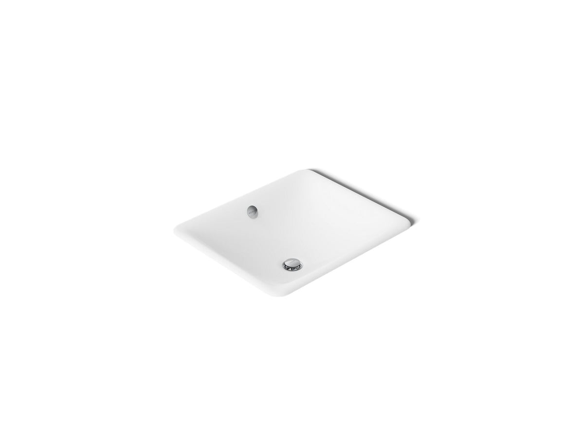 Kohler 5400-0 Iron Plains 18-1/2" rectangular drop-in/undermount bathroom sink