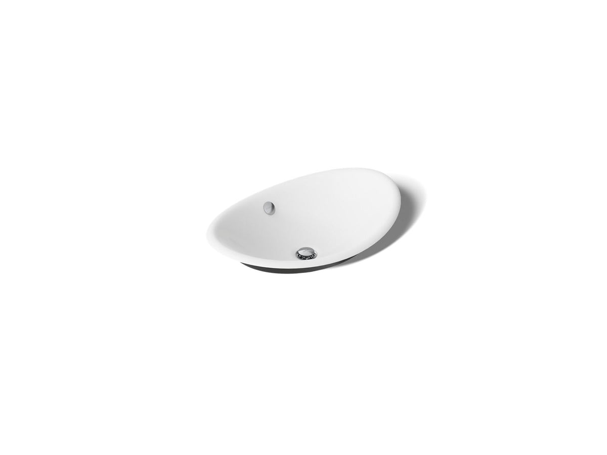 Kohler 5403-P5-0 Iron Plains 20-3/4" oval vessel bathroom sink