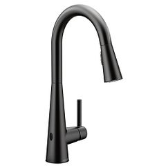 Moen 7864EWBL - Matte black one-handle pulldown kitchen faucet