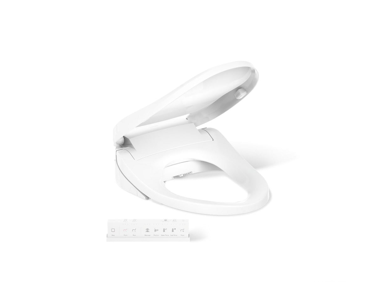 Kohler 8298-CR-0 PureWash E820 Elongated bidet toilet seat with remote control