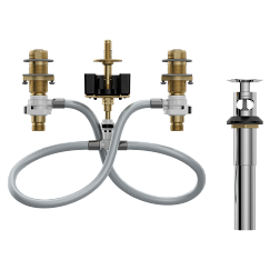Moen 9000 - Widespread valve 8" - 16" center 1/2" IPS connection