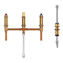 Moen 9796 - Roman tub with diverter 10" center 1/2" CC connection