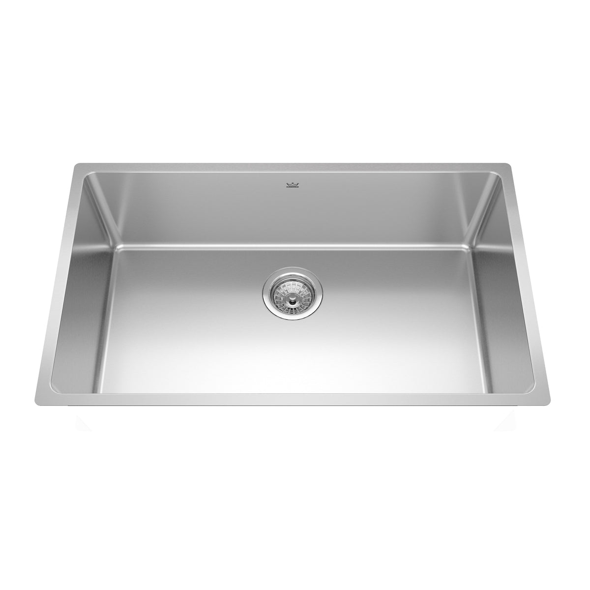 Franke Kindred BSU1831-9 - Brookmore 30.6-in LR x 18.2-in FB Undermount Single Bowl Stainless Steel Kitchen Sink