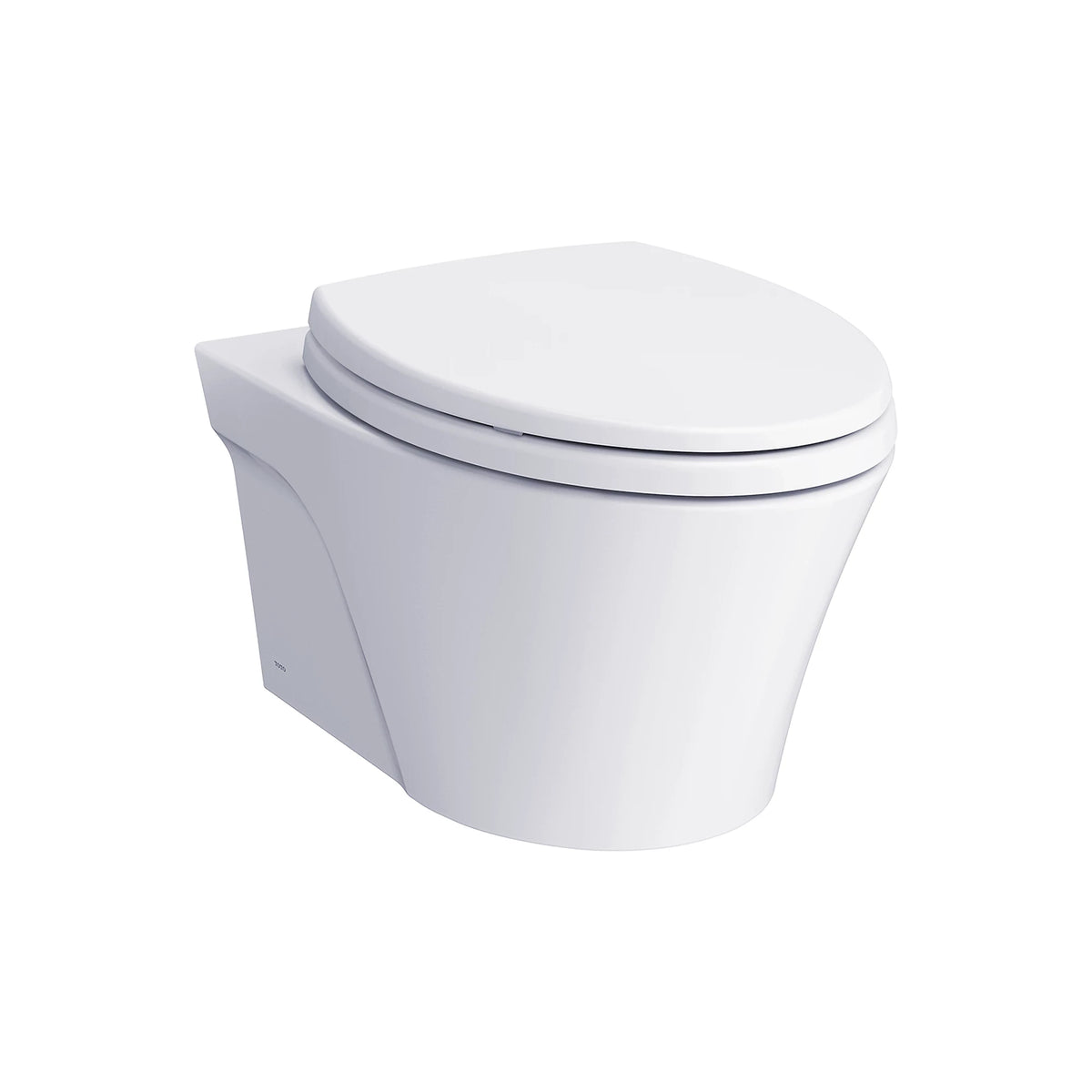TOTO CWT426CMFG#MS AP Wall-Hung Dual-Flush Toilet with In-Wall Tank and Matte Silver Push Plate, 1.28/0.9 GPF