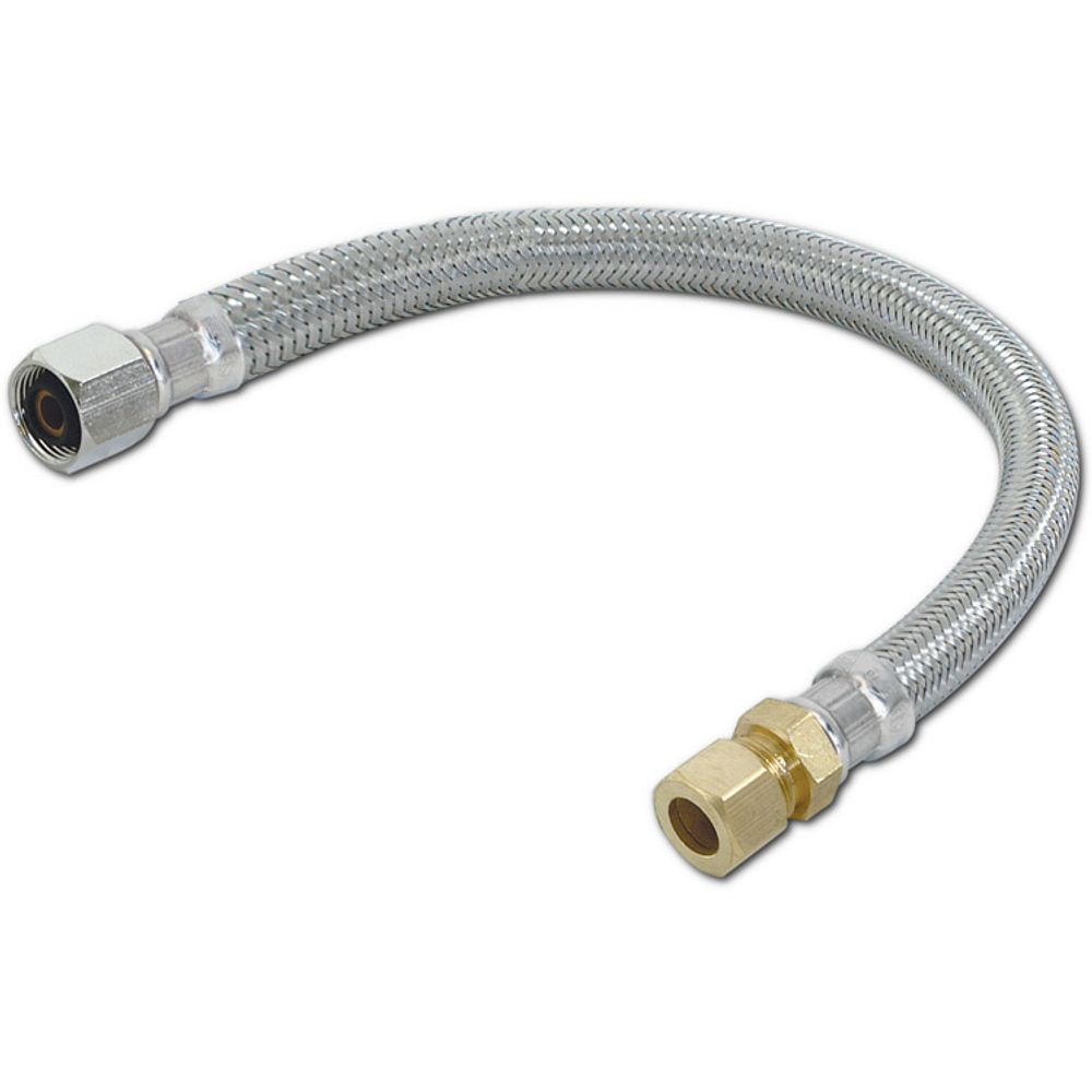 CraftX CX112KLC - 12" Braided Stainless Steel Lavatory Connector