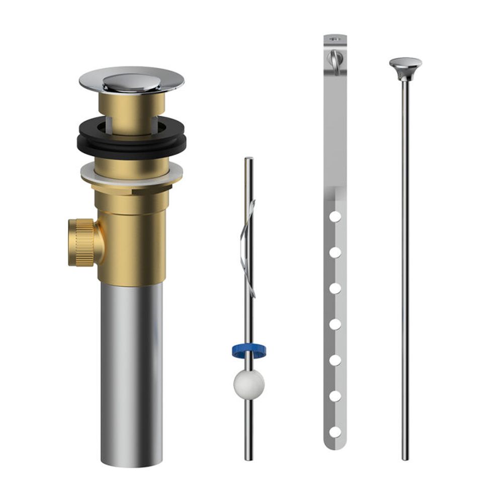 CraftX CXBPU - Brass Mechanical Pop up Drain - Brushed Nickel