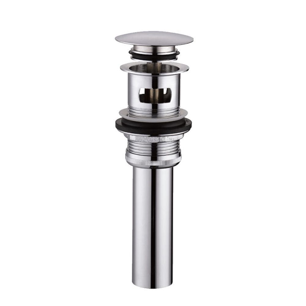 CraftX CXPUWO - Push Style All Brass Pop-Up - Polished Chrome