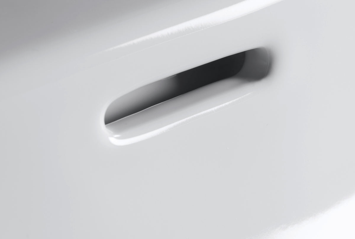 Duravit 0793420000 - 1930 Series 23 3/8" Octagonal Wall Mounted Sink in White with Single Faucet Hole and with Overflow