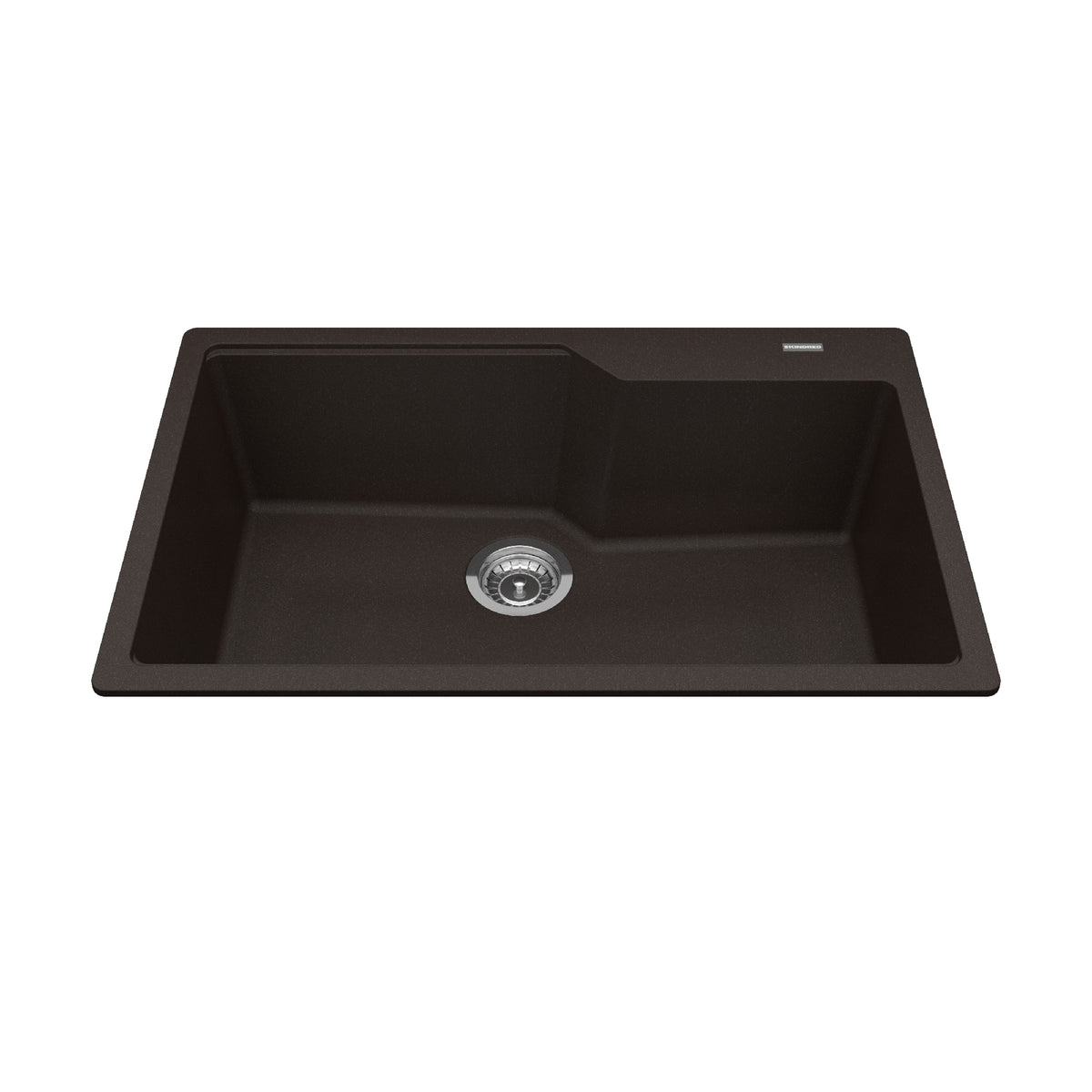 Franke Kindred MGSM2031 - Granite Series 30.7-in LR x 19.69-in FB Drop In Single Bowl Granite Kitchen Sink - Mocha