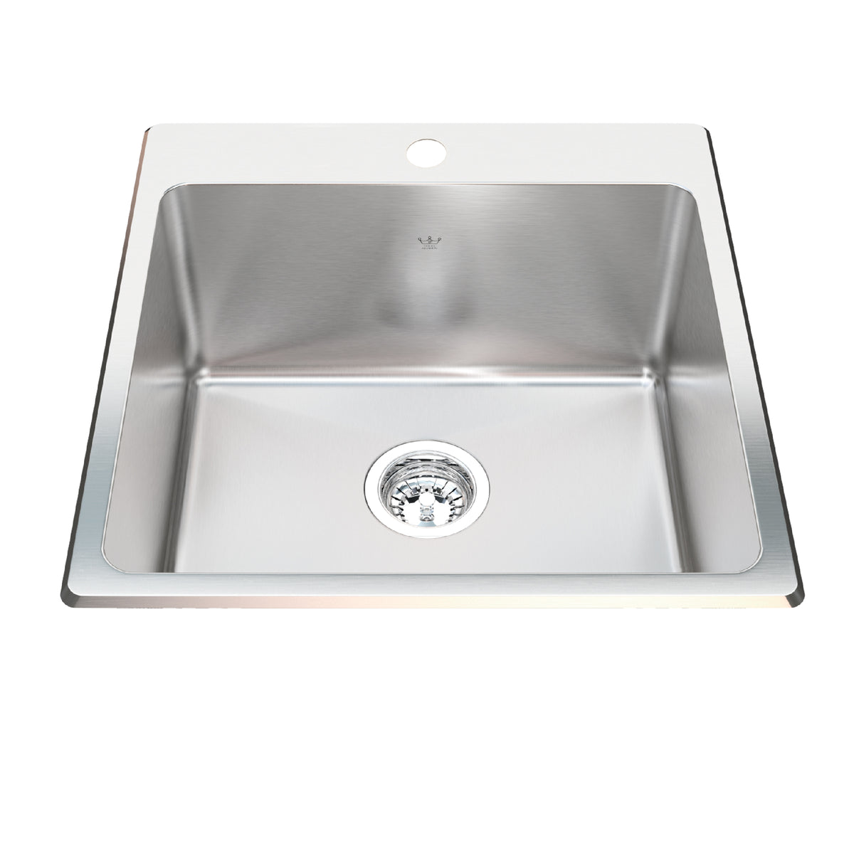 Franke Kindred QSLF2020-10-1 - Kindred Utility Collection 20.13-in LR x 20.56-in FB Dualmount Single Bowl 1-Hole Stainless Steel Laundry Sink