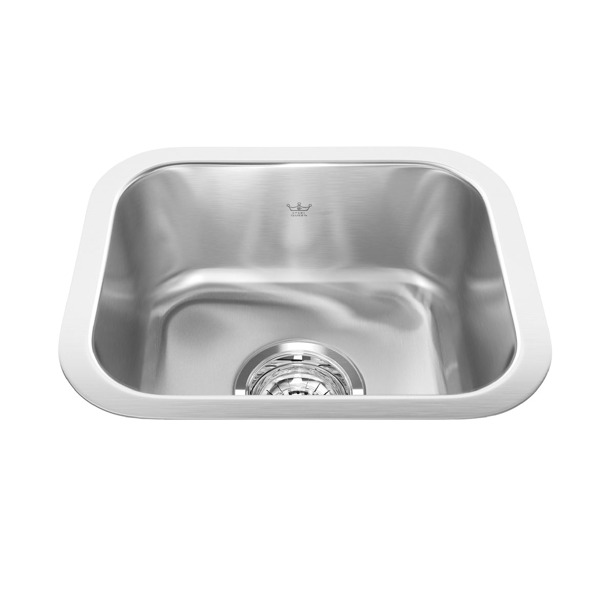 Franke Kindred QSU1113-6 - Steel Queen 13.38-in LR x 11-in FB Undermount Single Bowl Stainless Steel Hospitality Sink