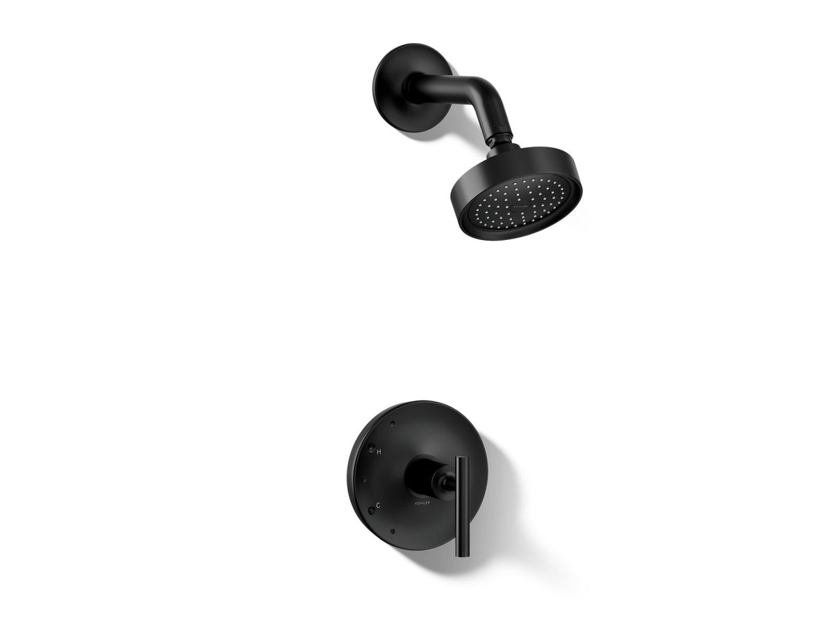 Kohler TS14422-4-BL Purist Rite-Temp shower trim kit with lever handle, 2.5 gpm