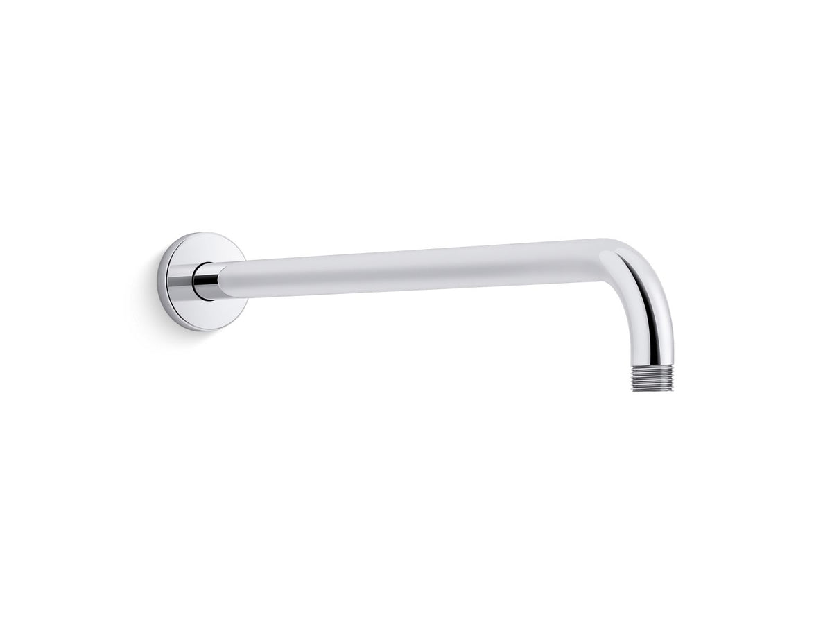 Kohler 26307-CP Statement 19" wall-mount single-function rainhead arm and flange