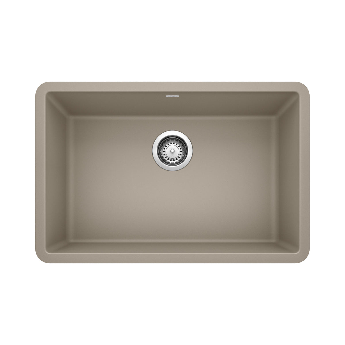 Blanco - 401893 - Precis SILGRANIT 27" Single Bowl Undermount Kitchen Sink - Truffle