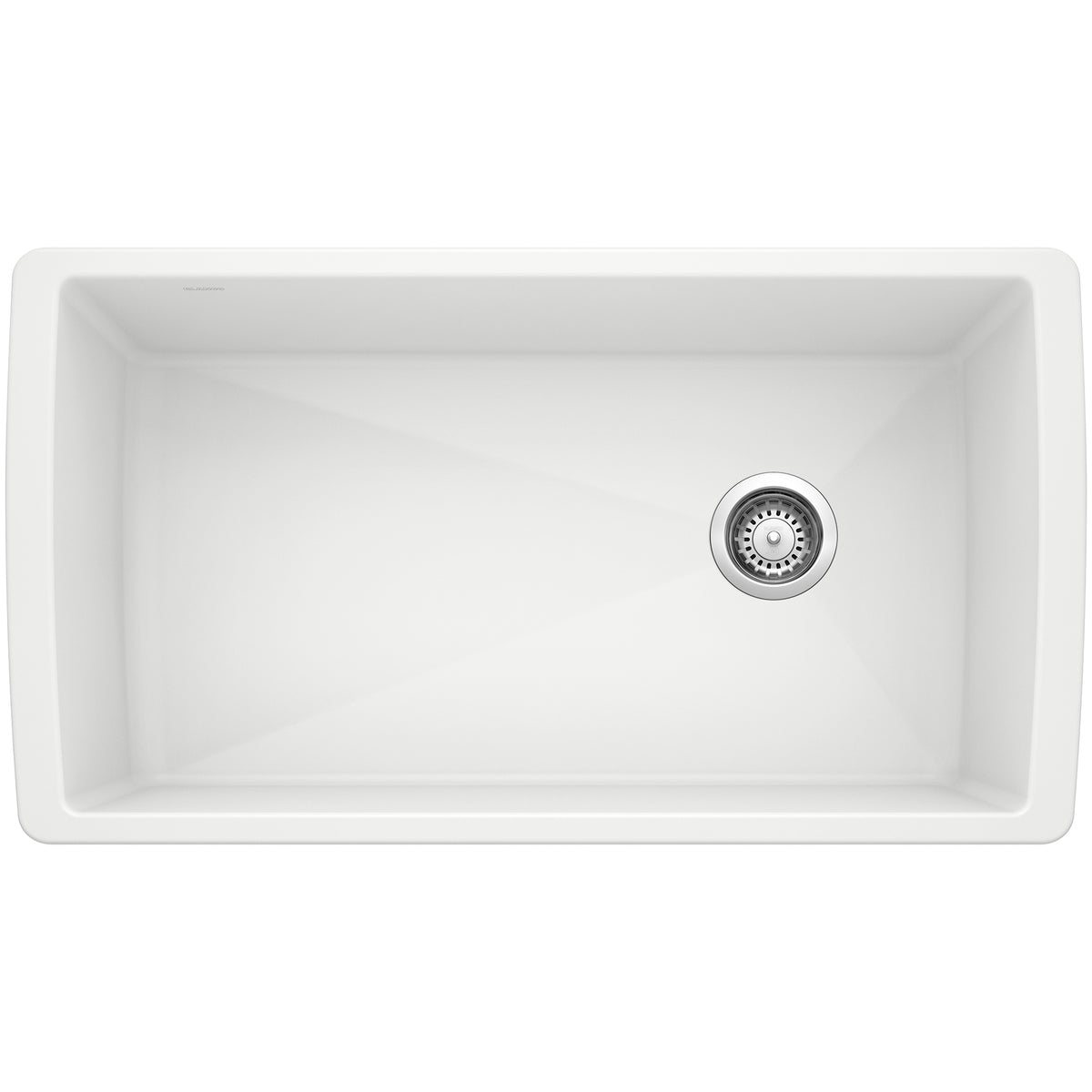 Blanco - 401630 - Diamond SILGRANIT 33" Super Single Undermount Kitchen Sink - White