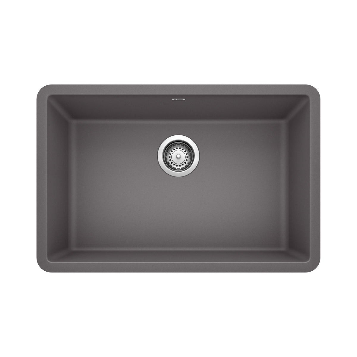 Blanco - 401891 - Precis SILGRANIT 27" Single Bowl Undermount Kitchen Sink - Cinder