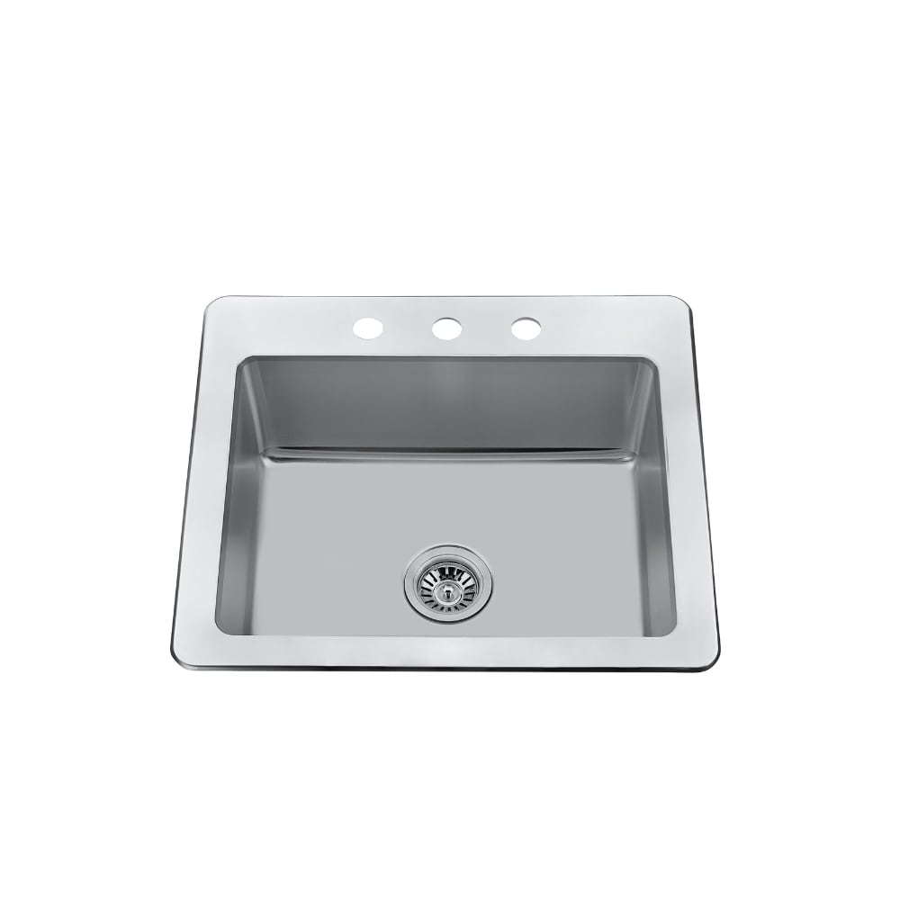 CraftX CXTSR2522-3 25-inch drop-in kitchen sink