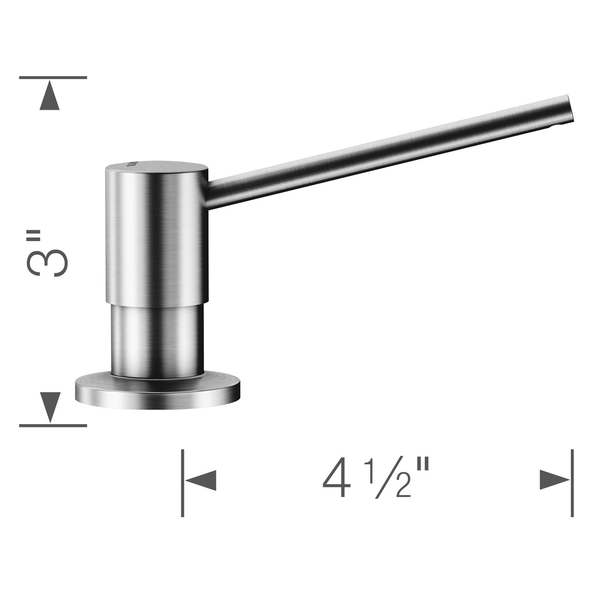 Blanco - 402672 - Torre Soap Dispenser - PVD Steel - Dimension Shot