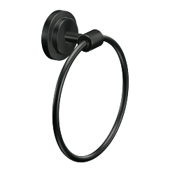 Moen DN0786BL - Matte black towel ring