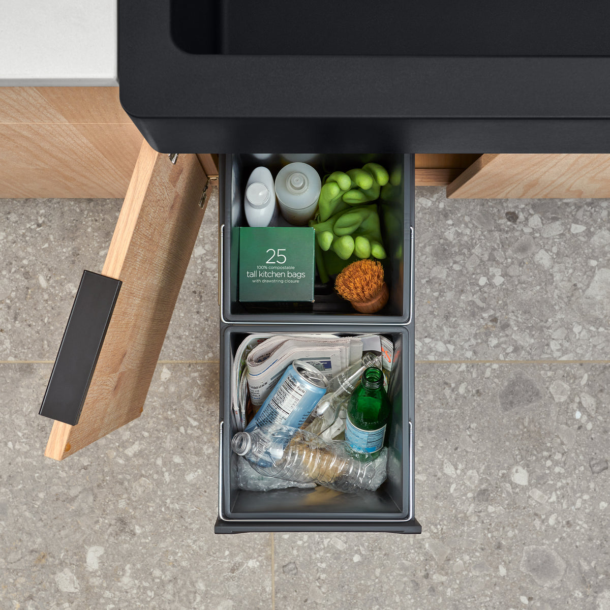 Blanco - 526376 - Botton II Storage System - Black - Beauty Shot 5