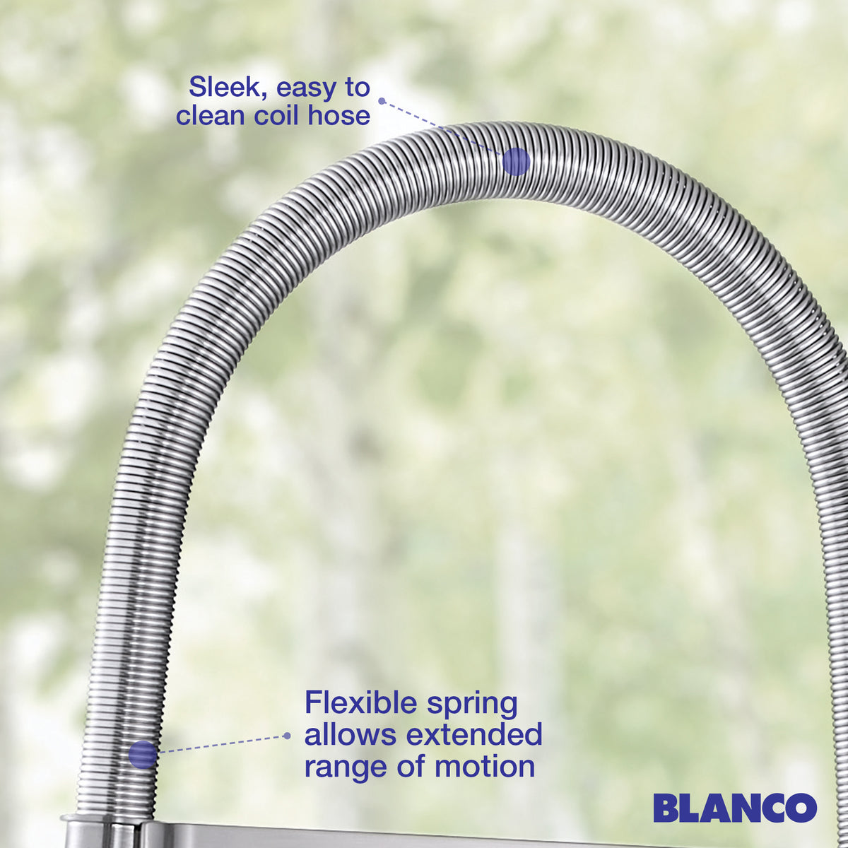 Blanco - 442675 - Rivana Semi-Pro Pull-Down Dual-Spray Kitchen Faucet - Chrome - Infographic 2