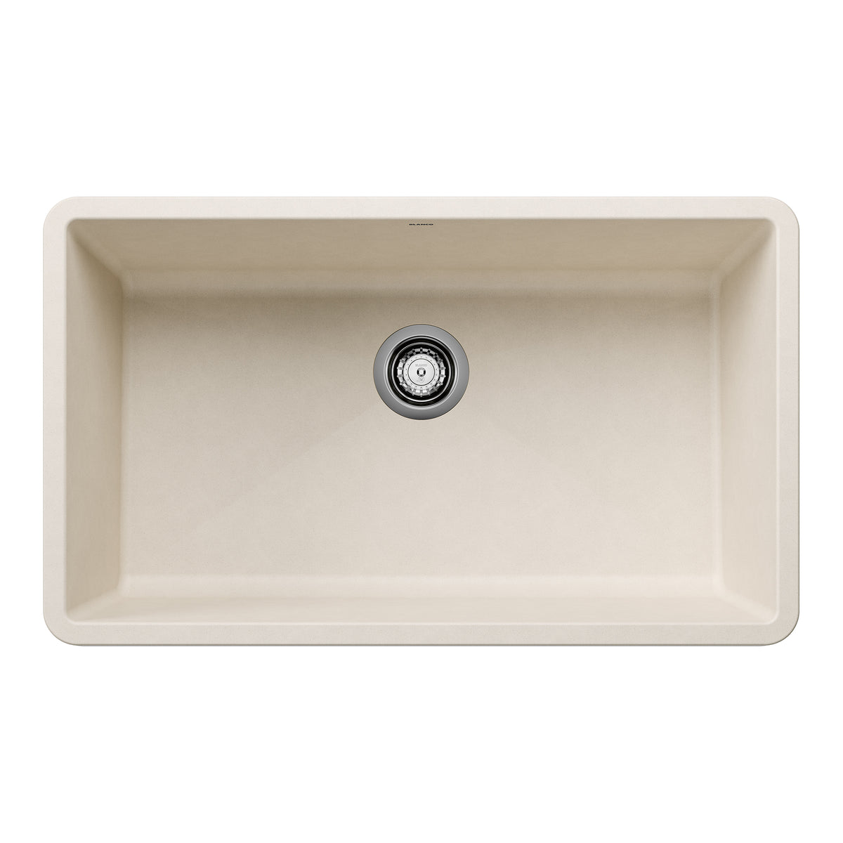 Blanco - 402884 - Precis SILGRANIT 32" Super Single Undermount Kitchen Sink - Soft White