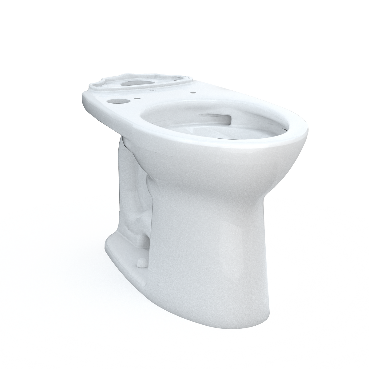 TOTO Drake Elongated Universal Height TORNADO FLUSH Toilet Bowl with CEFIONTECT, WASHLET+ Ready, Cotton White - C776CEFGT40#01