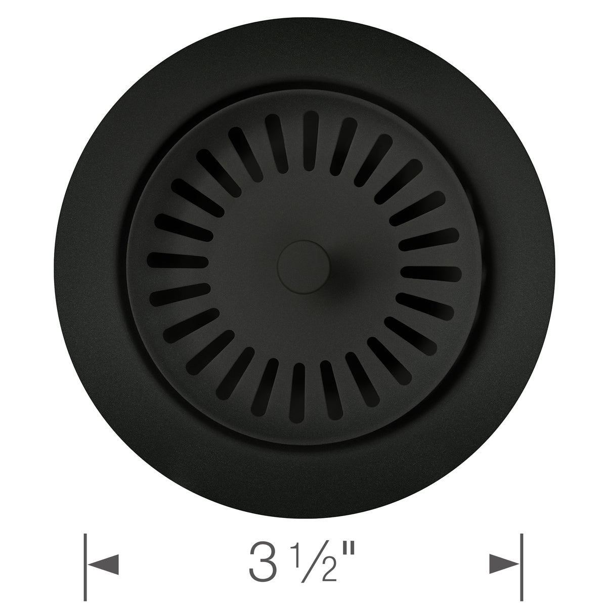 Blanco - 240327 - Color-Coordinated Metal Basket Strainer - Coal Black - Dimension Shot