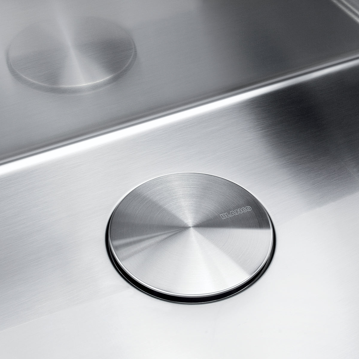 Blanco - 517666 - Capflow Decorative Drain Cover - Stainless - Pvd Steel - Beauty Shot 3