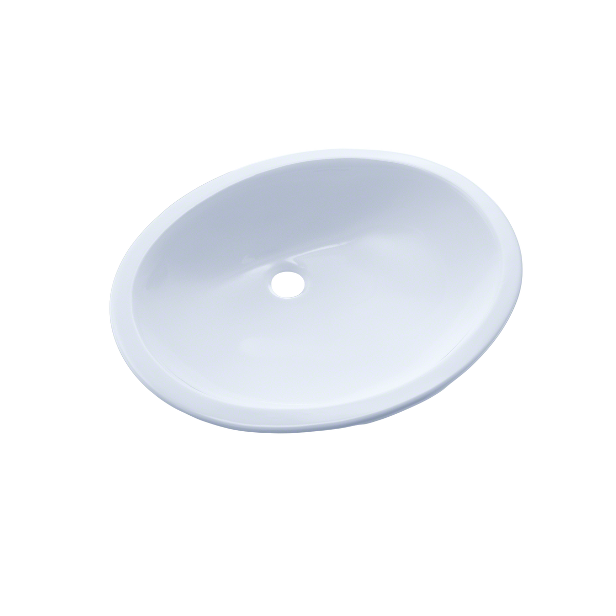 TOTO 17" x 14" Oval Undermount Bathroom Sink, Cotton White - LT569#01