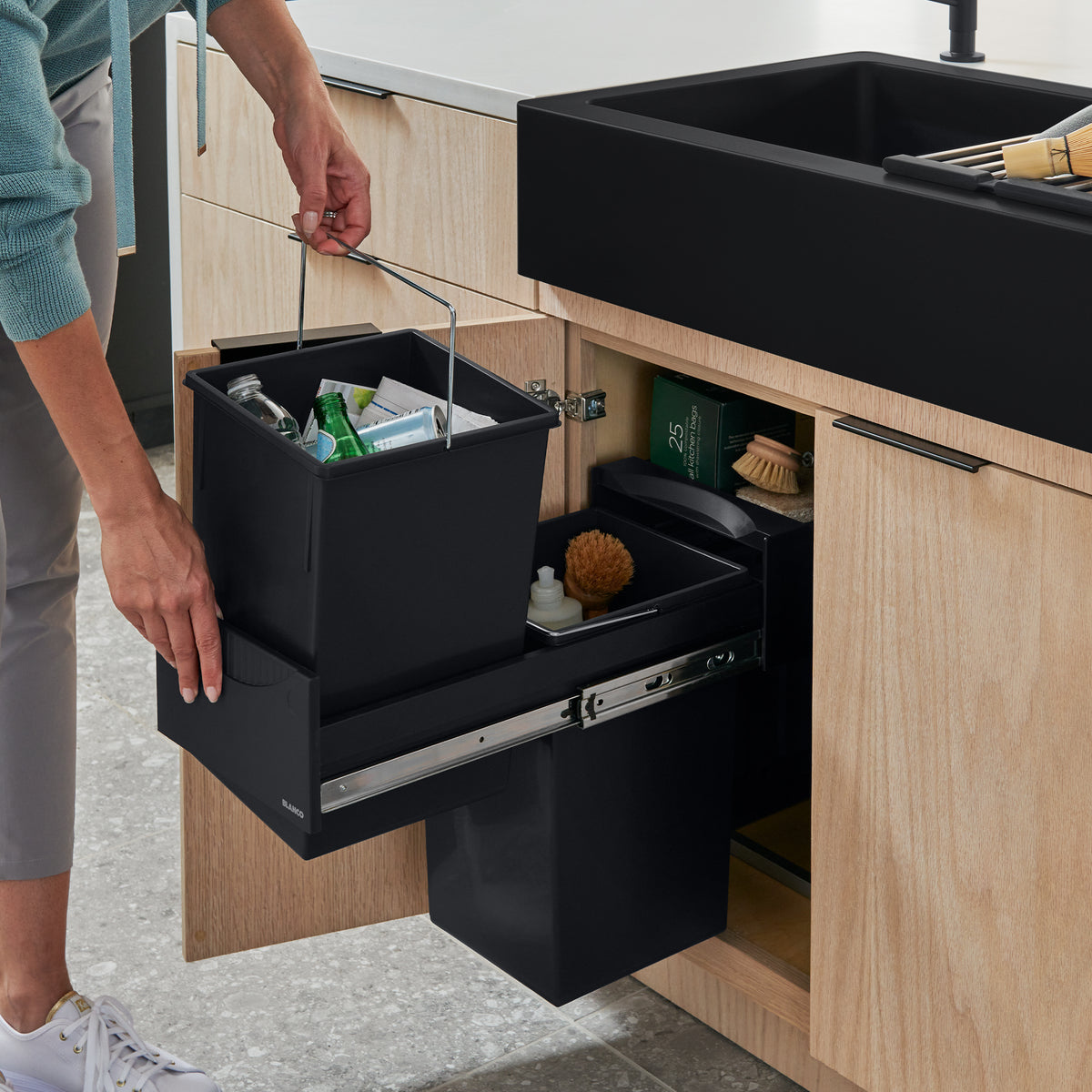 Blanco - 526376 - Botton II Storage System - Black - Beauty Shot 6