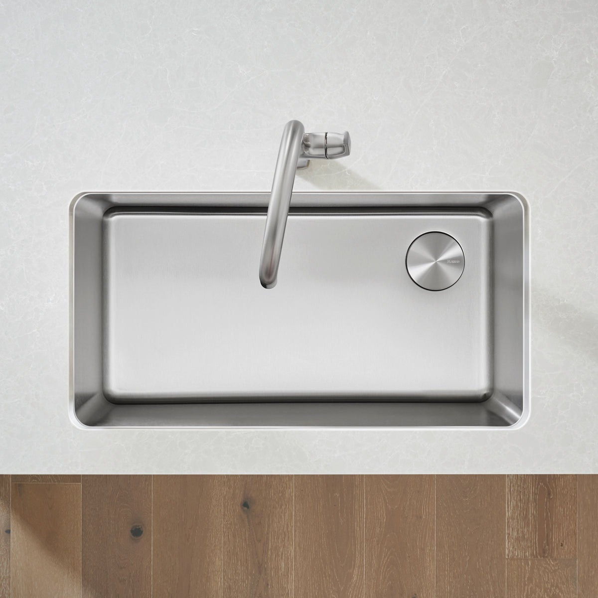 Blanco - 402241 - Formera 32" Single Bowl Undermount Stainless Steel Kitchen Sink - Satin Polish - Beauty Shot 5