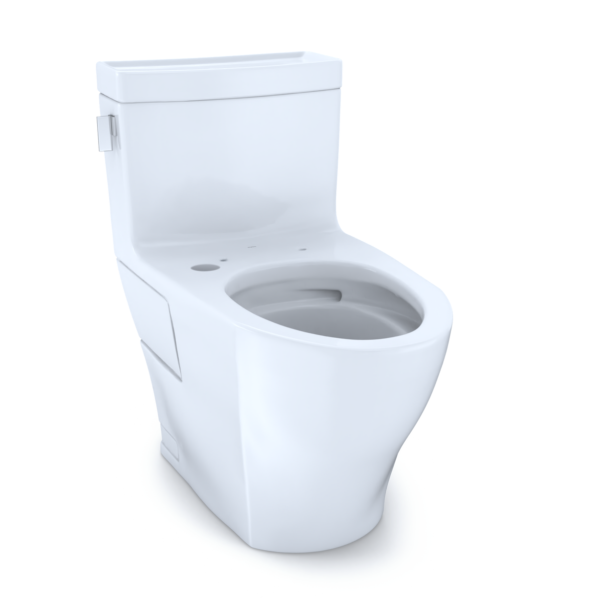 TOTO Legato One-Piece Elongated 1.28 GPF WASHLET+ and Auto Flush Ready Toilet with CEFIONTECT, Cotton White - CST624CEFGAT40#01