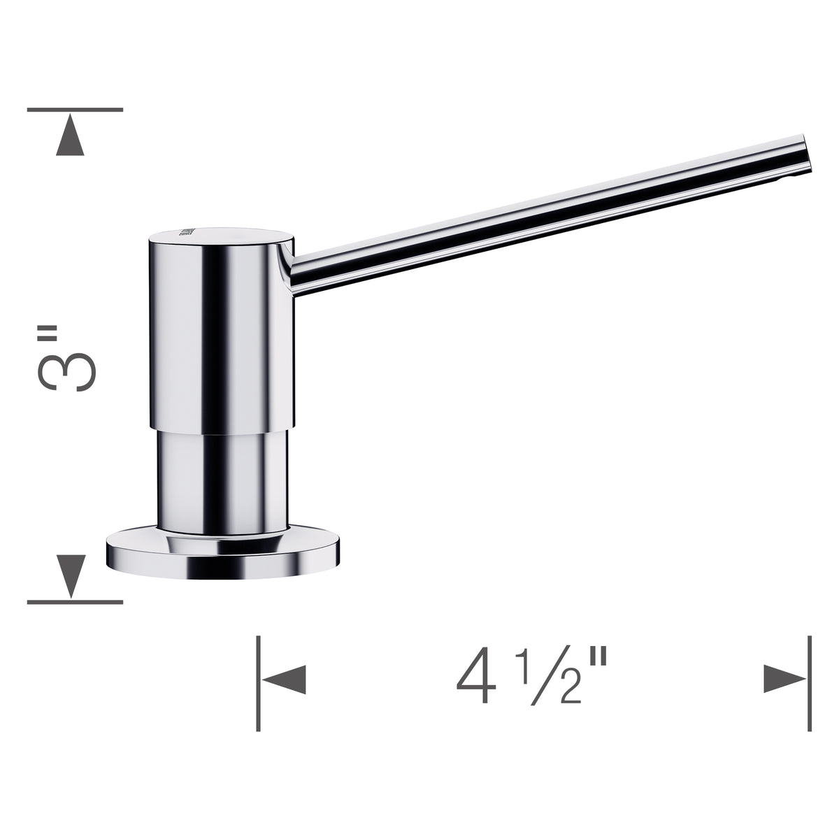 Blanco - 400601 - Torre Soap Dispenser - Chrome - Dimension Shot