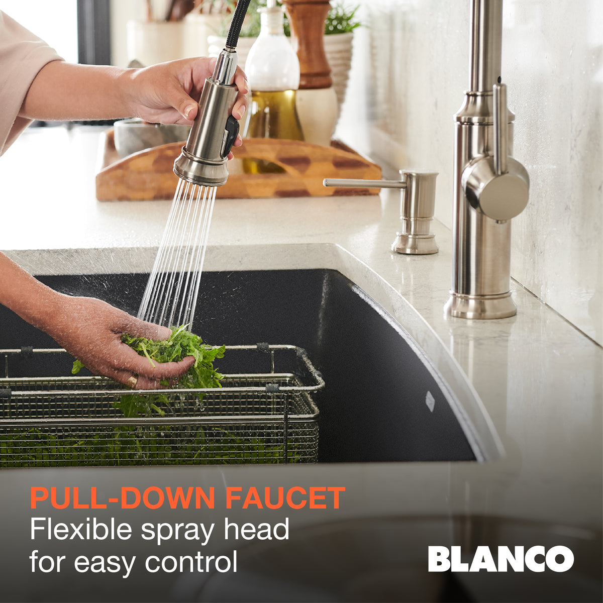 Blanco - 443025 - Empressa Pull-Down Bar Faucet - Matte Black - Infographic 2