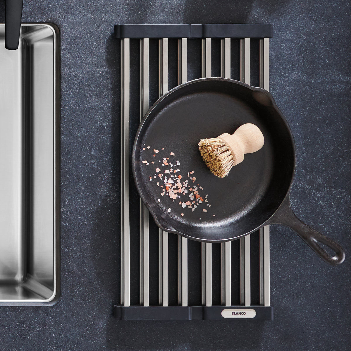 Blanco - 238483 - Stainless Steel Foldable Drying Mat - Beauty Shot 7