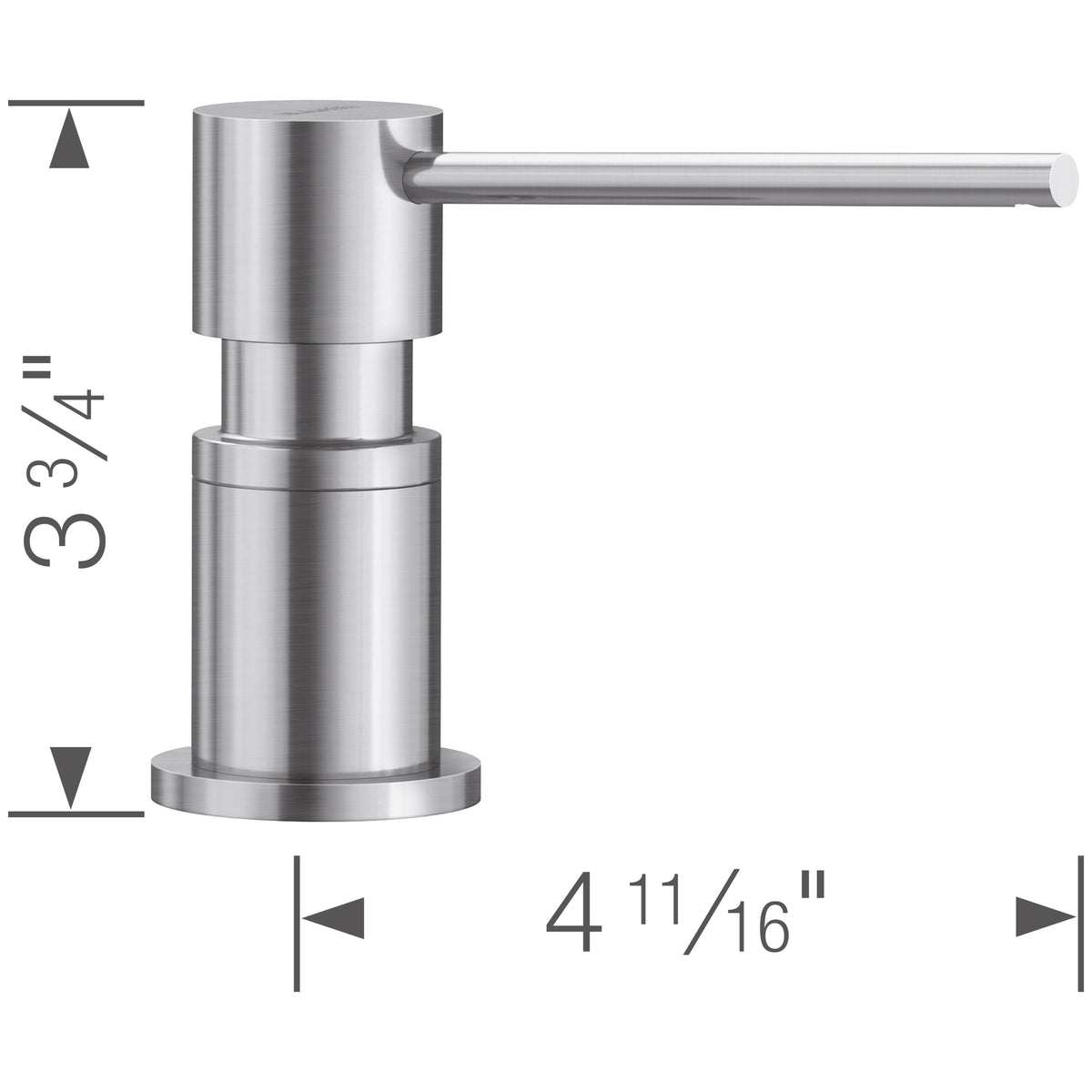 Blanco - 402299 - Lato Soap Dispenser - PVD Steel - Dimension Shot