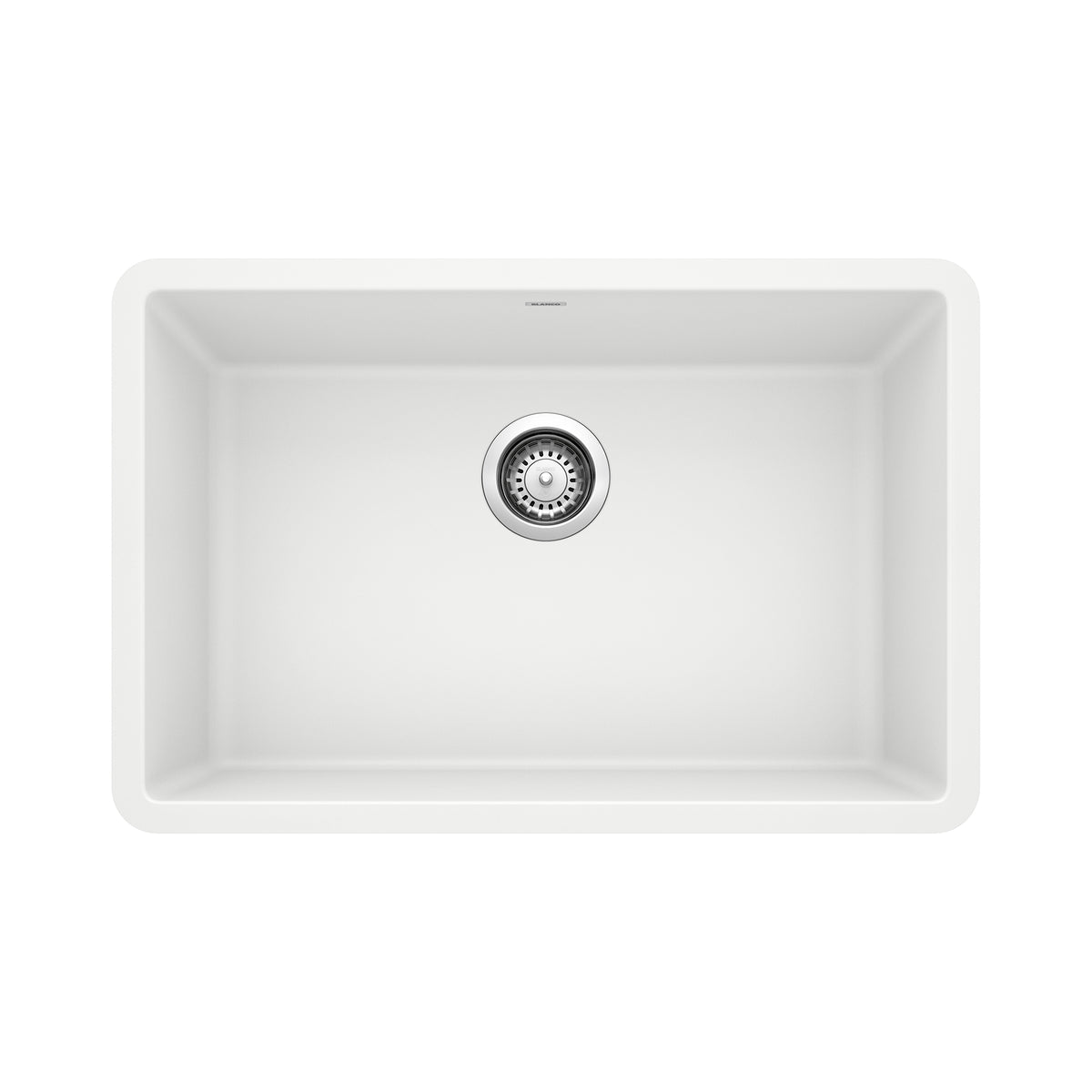 Blanco - 401894 - Precis SILGRANIT 27" Single Bowl Undermount Kitchen Sink - White